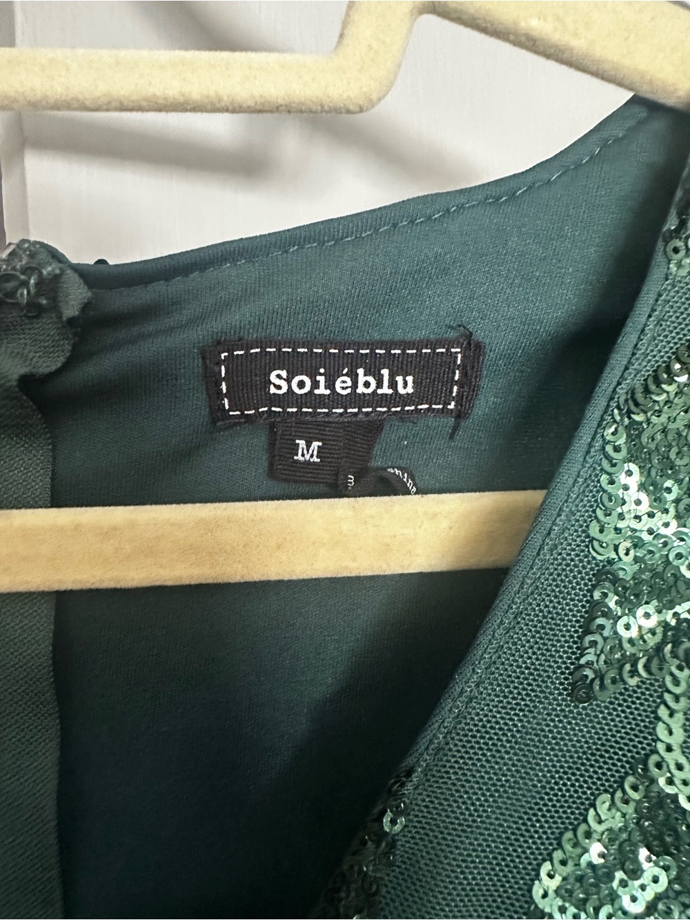 Baltic Born Emerald Green Sequin Maxi Gown - Picture 4 of 5